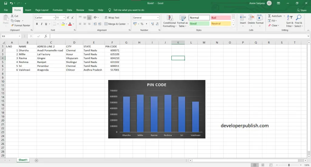 Insert a linked Excel chart in PowerPoint