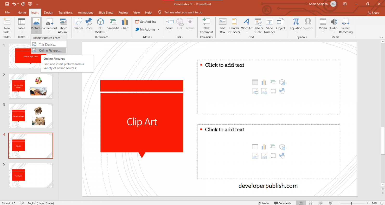 Insert picture in PowerPoint Microsoft PowerPoint Tutorials