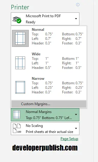 Center on Page in Excel 