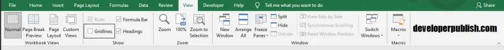 How to Remove Gridlines in Excel?