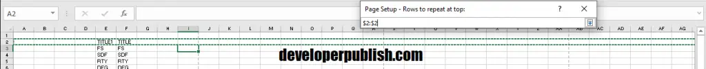 How To Set Print Titles In Excel 