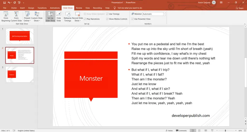 How to Create Self-Running Presentation in PowerPoint?