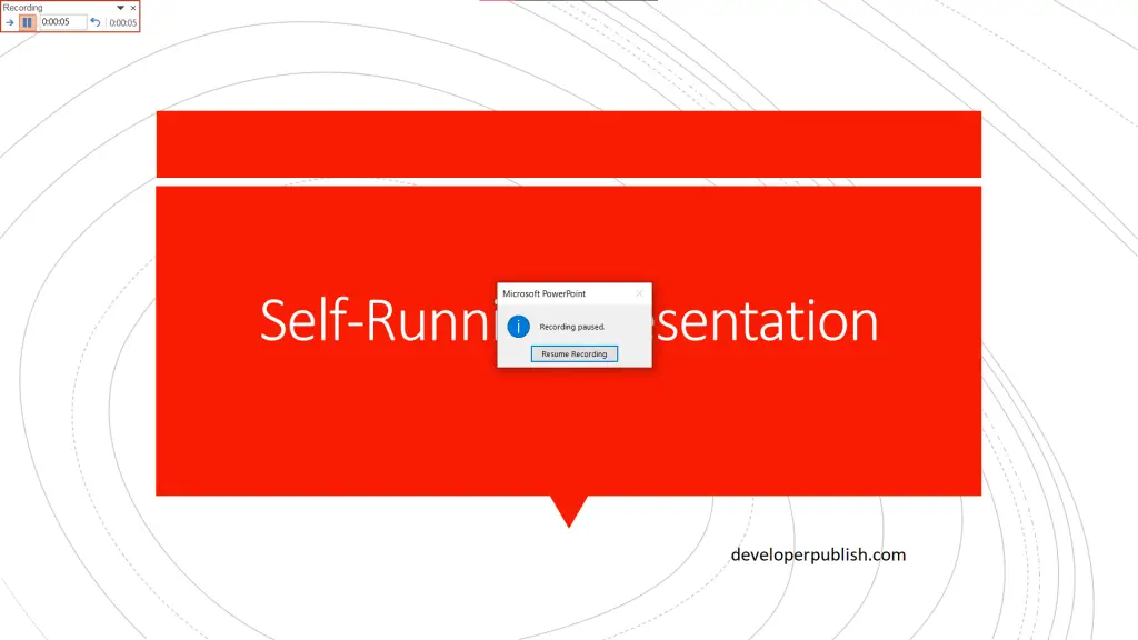 How to Create Self-Running Presentation in PowerPoint?
