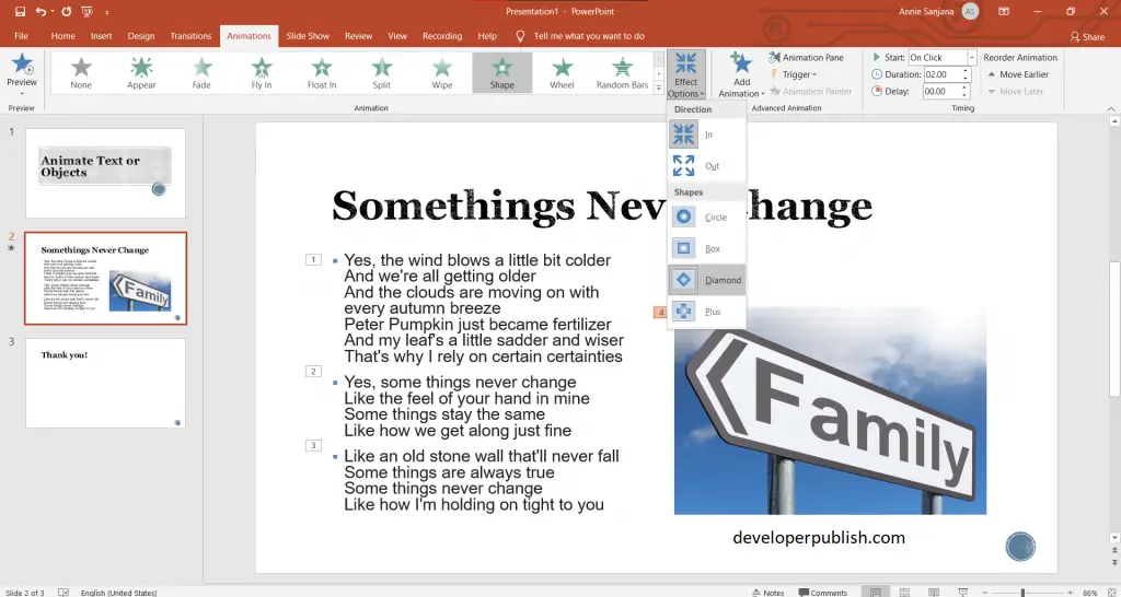 Animate Text or Objects in PowerPoint