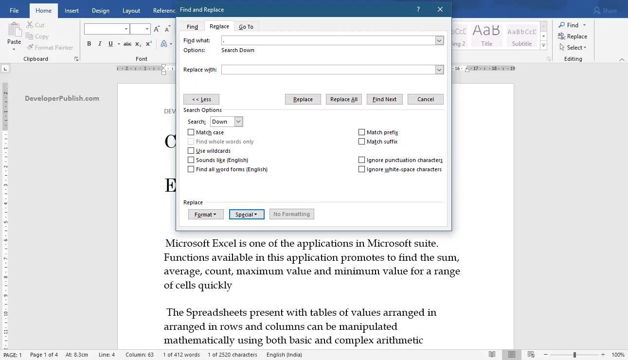 how to paragraph in word