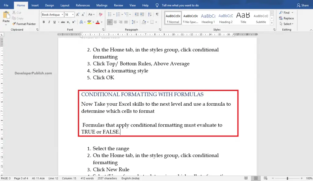 How To Split Two Paragraphs From One In Word Word Tutorials