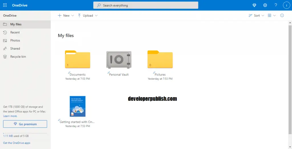 How to access the files that are saved in OneDrive?