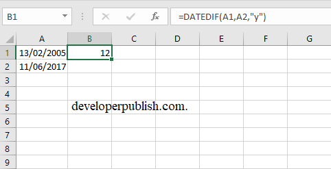 DateDif in Excel
