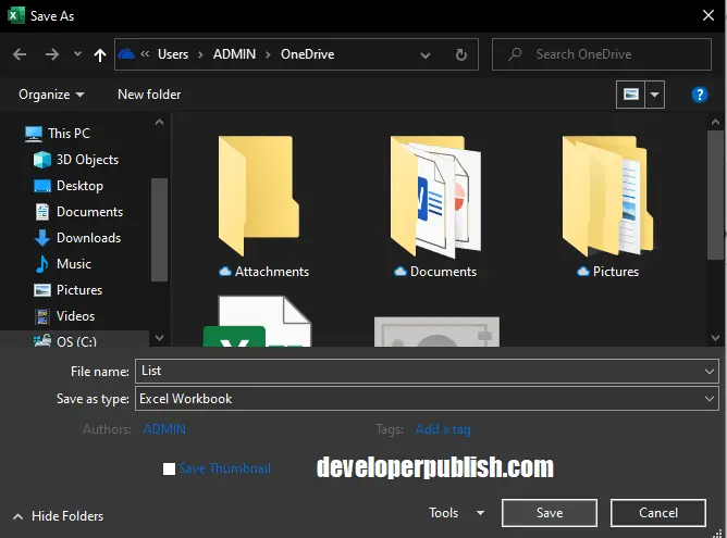 OneDrive and Excel - DeveloperPublish Excel Tutorials