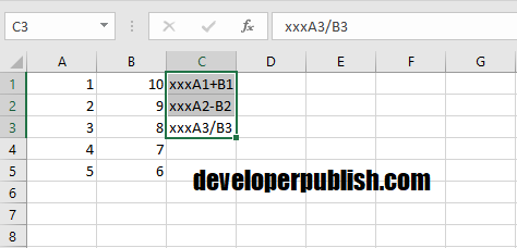 Copy Formula in Excel