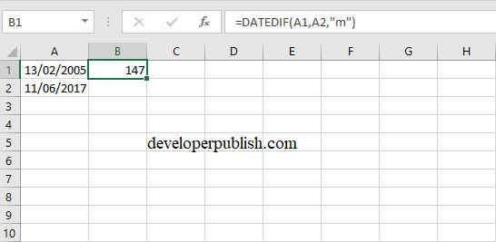 DateDif in Excel