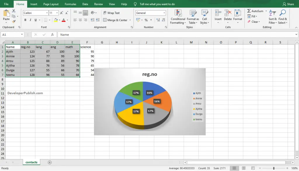 How to Create Pie Chart in Excel?