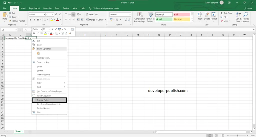 How to Enter multiple lines in a single cell in Excel?