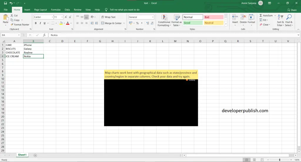 How to Insert Maps in Excel?