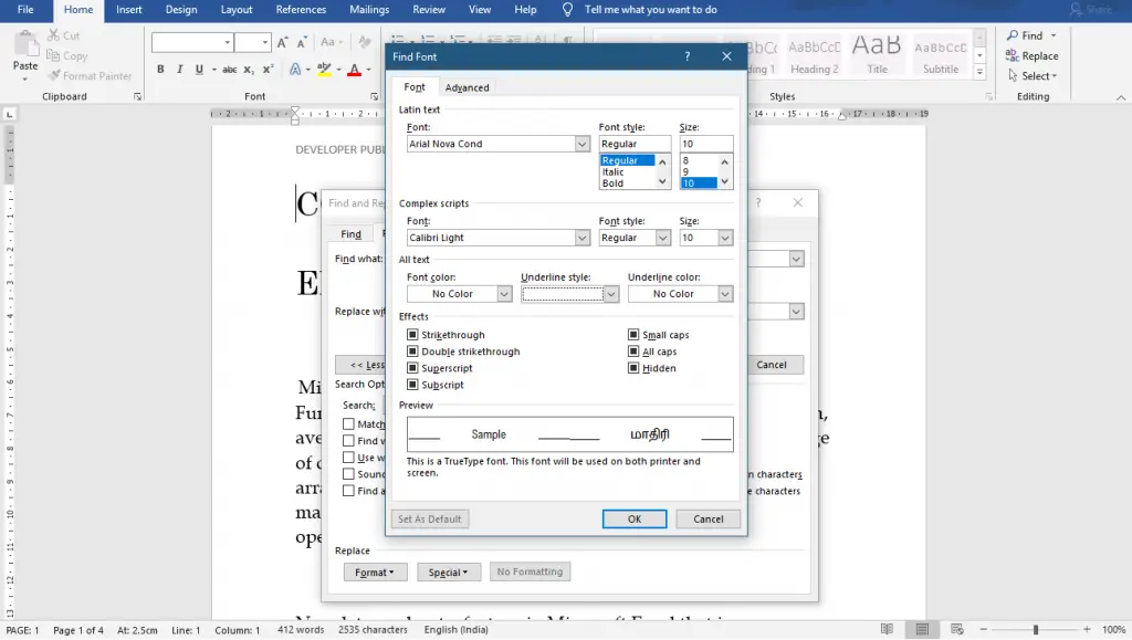 How To Find Special Characters In Word File