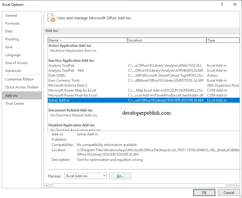 excel solver function in vba 2013