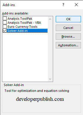 what is solver for excel