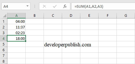 Add or Subtract Time in Excel