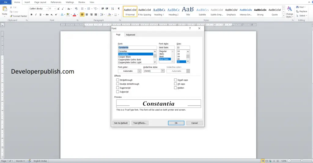 Dialog box launcher in Microsoft Word