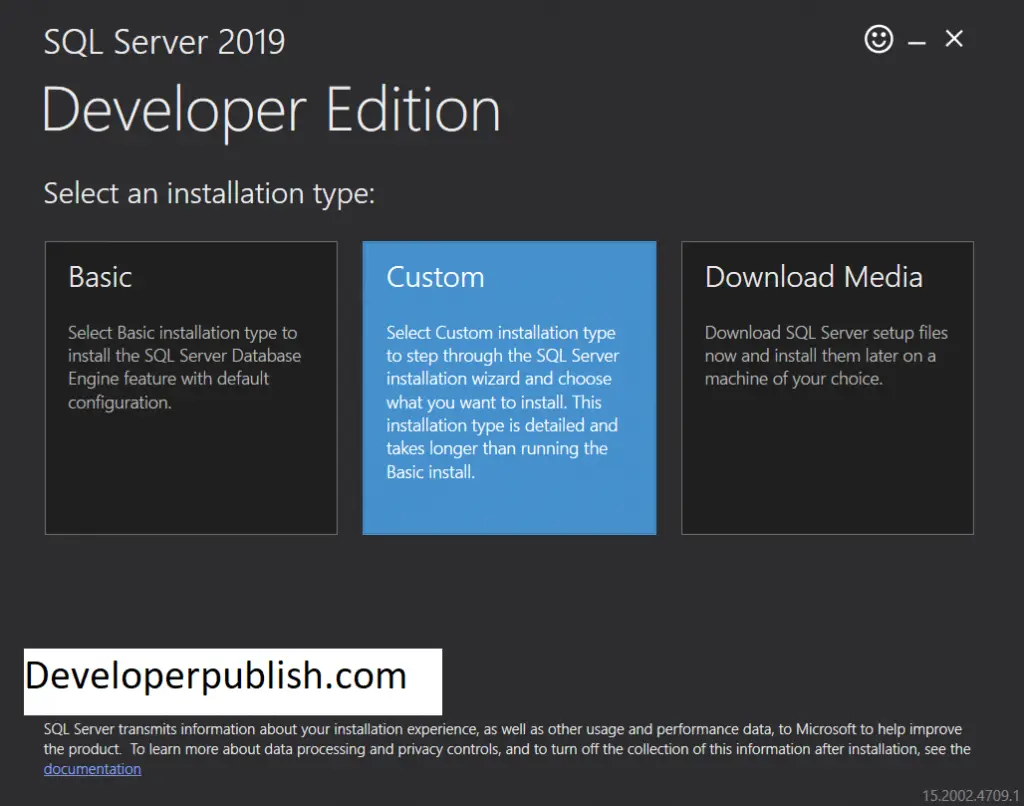 Download & Install SQL SERVER 2019 Developer Edition for free