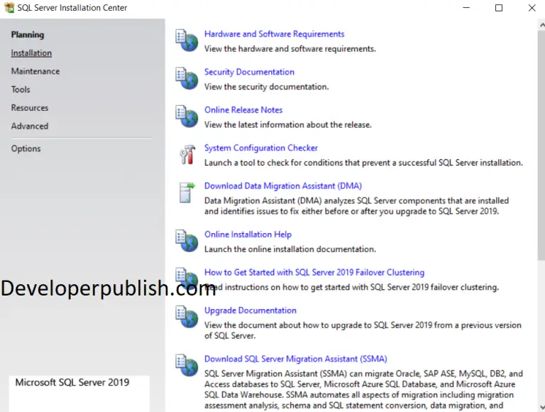 Download & Installing SQL SERVER 2019 Developer Edition for free