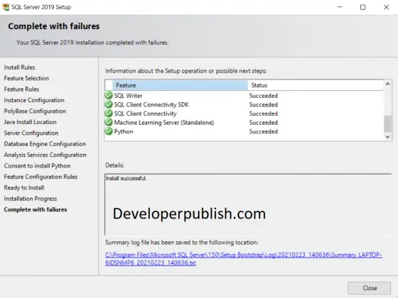Download & Installing SQL SERVER 2019 Developer Edition for free