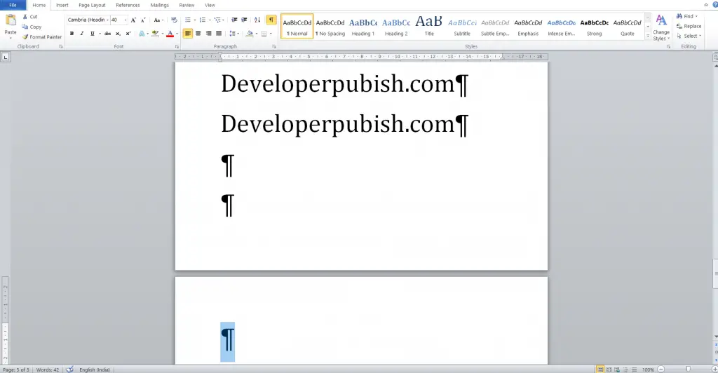 How to Delete a Page in Word?