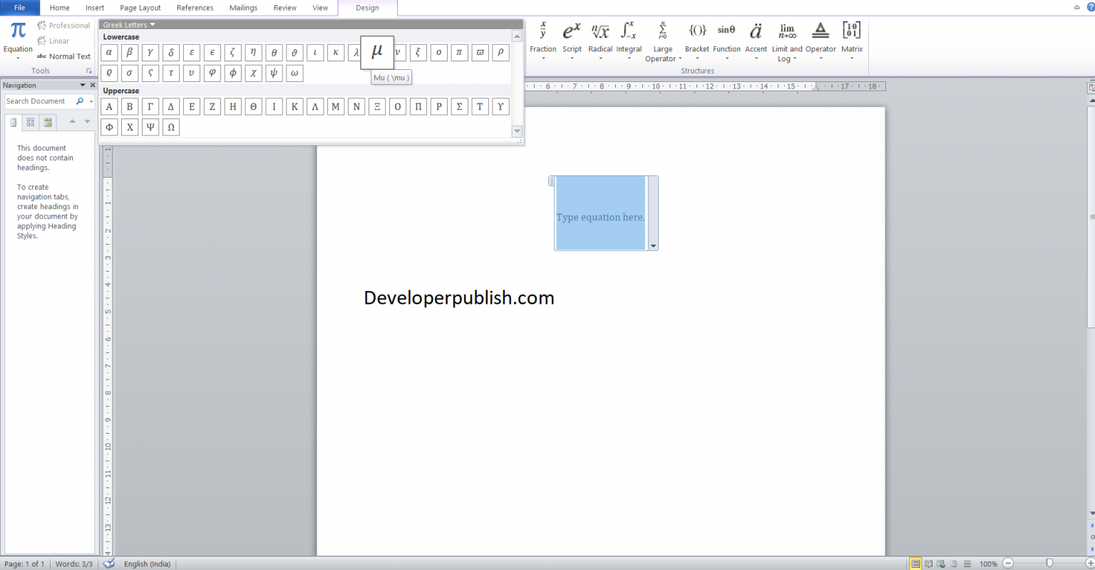 How to Insert micro sign mu (μ) symbol in Word? Tutorials