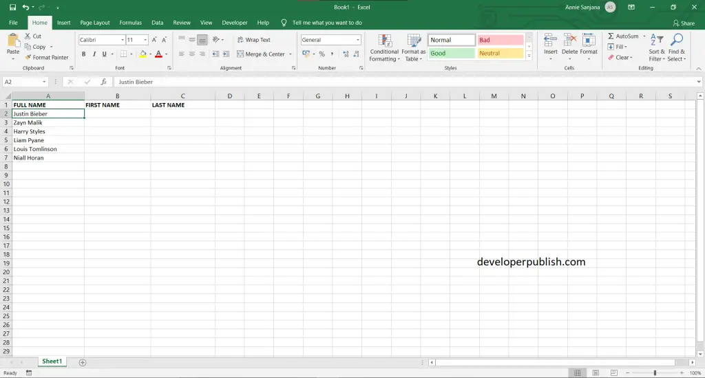 How to Separate Strings in Excel?