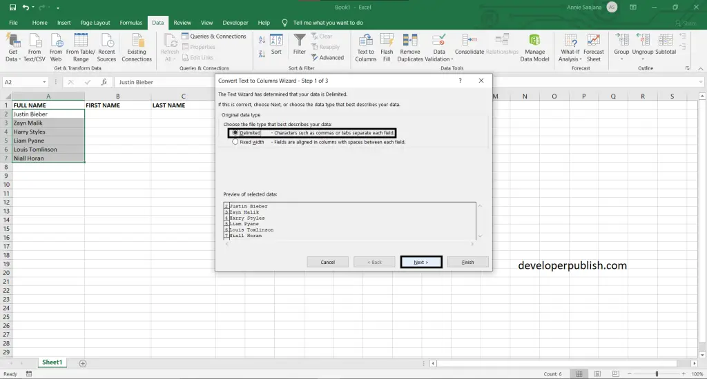 How to Separate Strings in Excel?