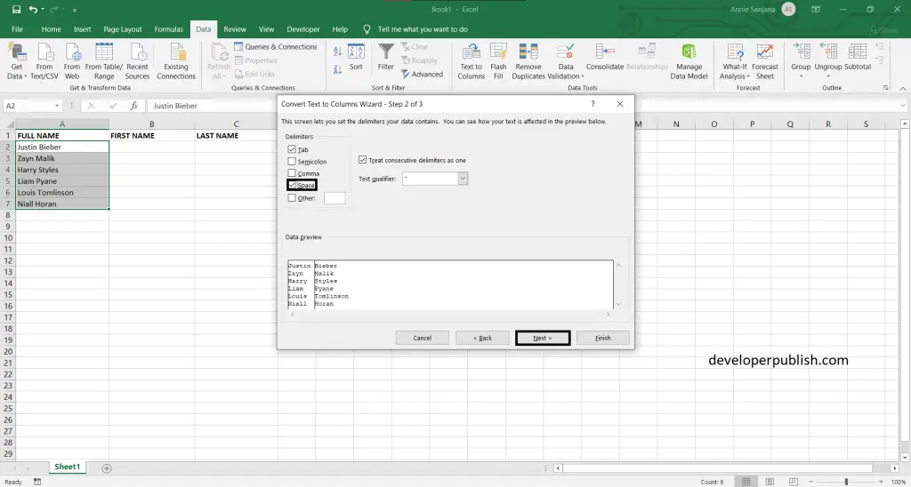 How to Separate Strings in Excel?