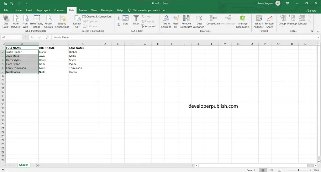 How to Separate Strings in Excel?