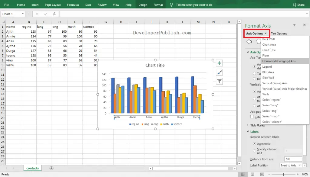 How to Customize Axes in Excel?