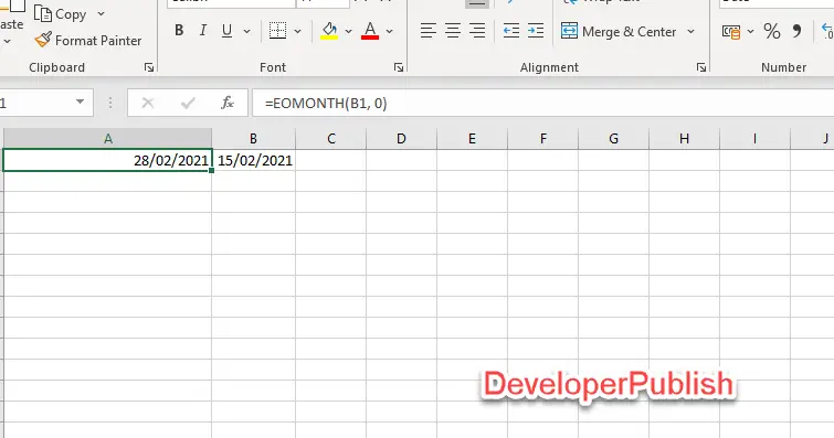 How To Find The Last Day Of Month In Excel