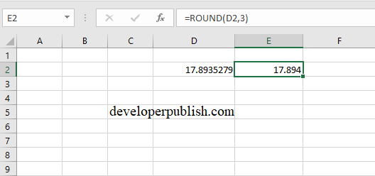 How to round numbers in Excel?
