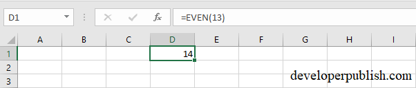 EVEN,ODD,ISEVEN,ISODD Functions in Excel