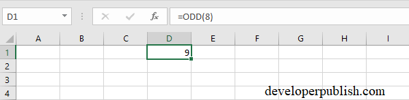 EVEN,ODD,ISEVEN,ISODD Functions in Excel