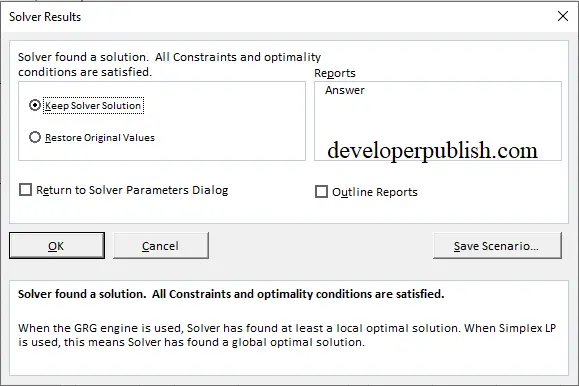 Balanced Assignment Problem Using Excel Solver