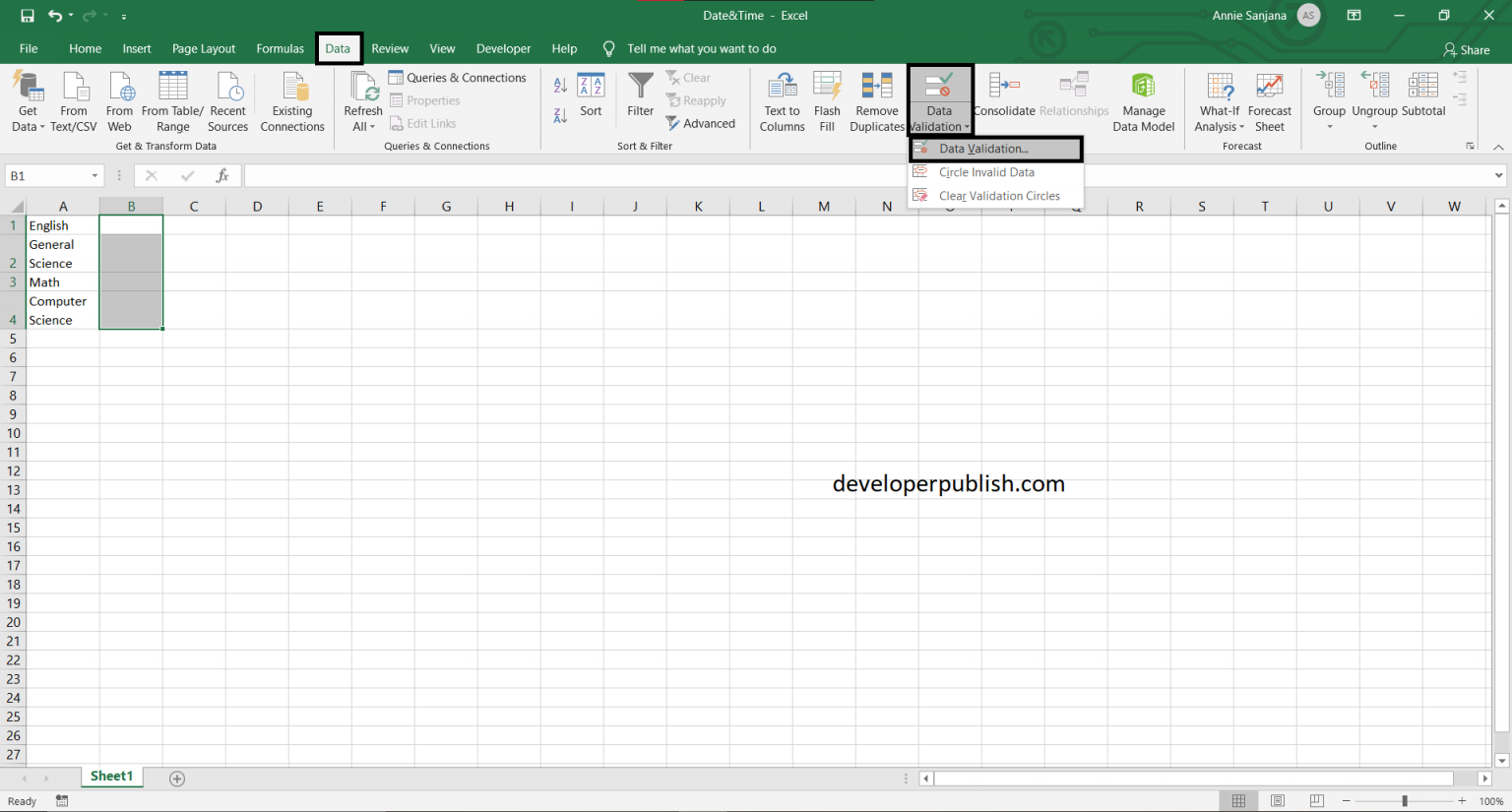 how-to-create-drop-down-calendar-in-excel-developer-publish