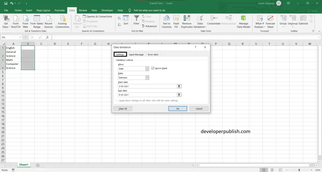 How to create drop-down calendar in Excel?