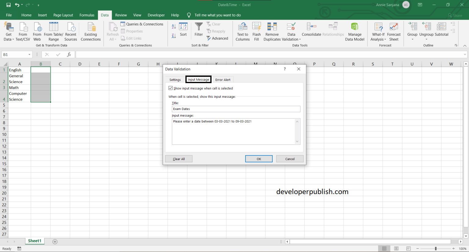 How to Create Dropdown Calendar in Excel? Developer Publish