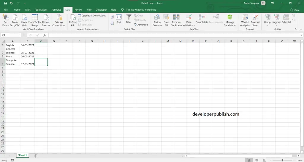 How to create drop-down calendar in Excel?