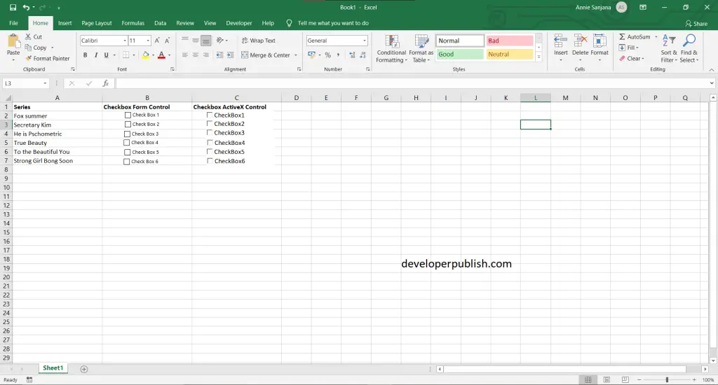 How to add and delete multiple checkboxes in Excel?