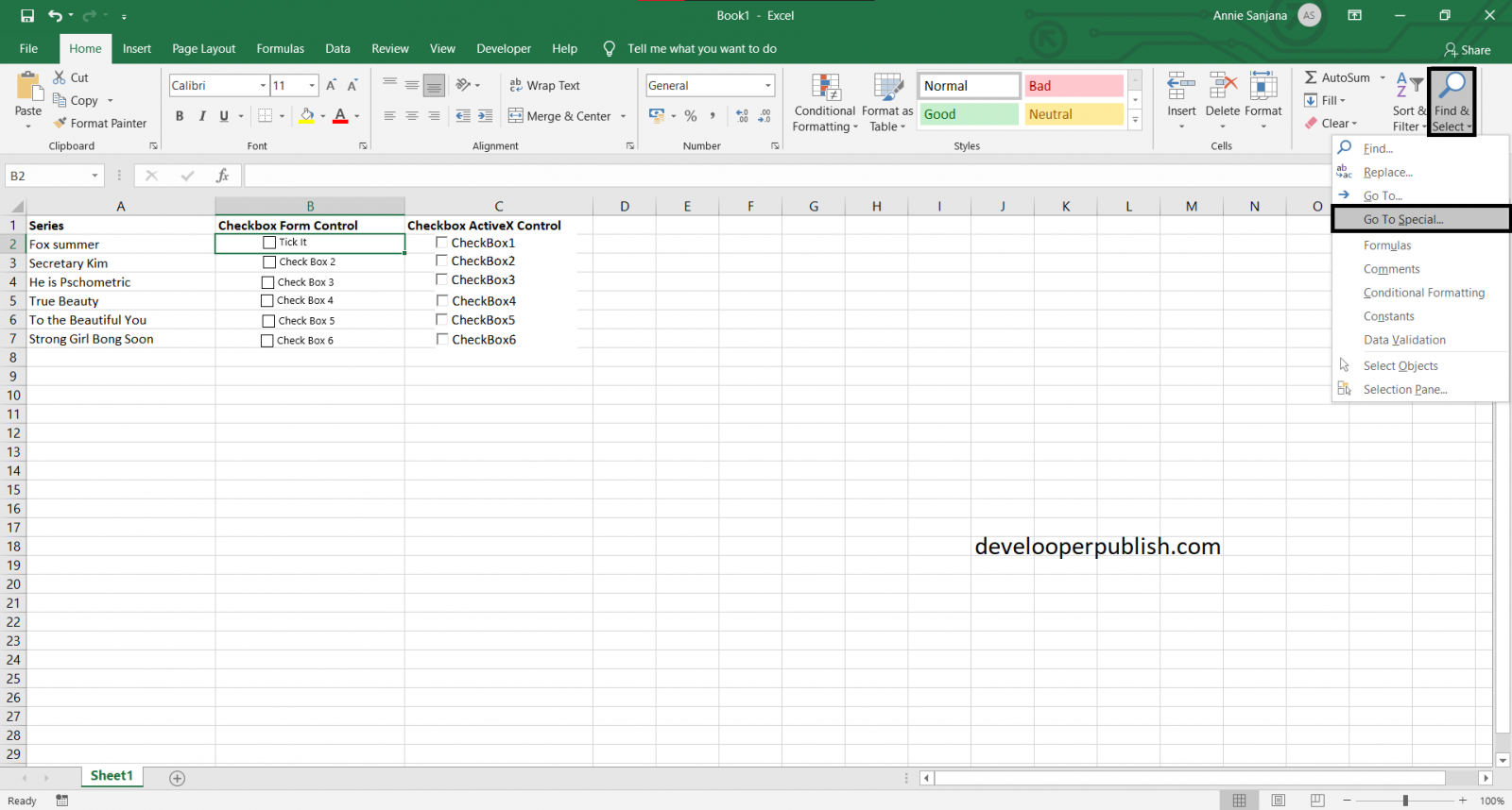 How to Add and Delete Multiple Checkboxes in Excel?