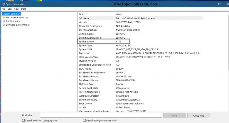 How to find your PC model on Windows 10? - DeveloperPublish