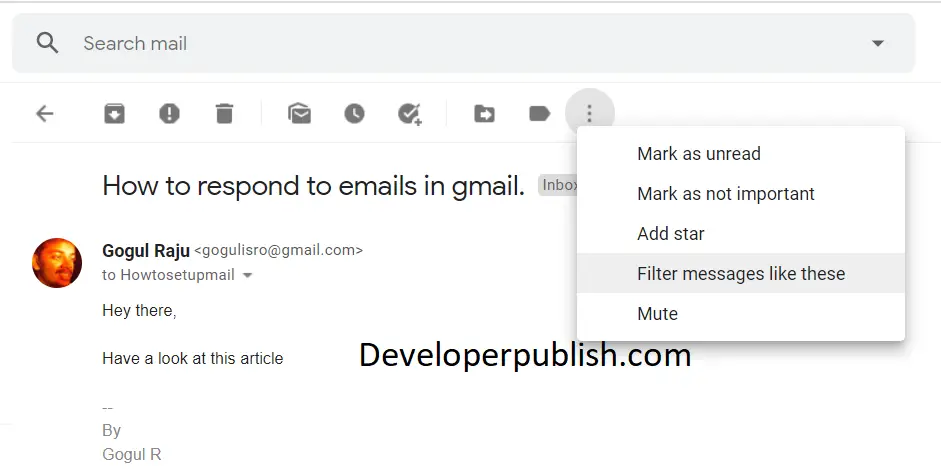 Filters in Gmail