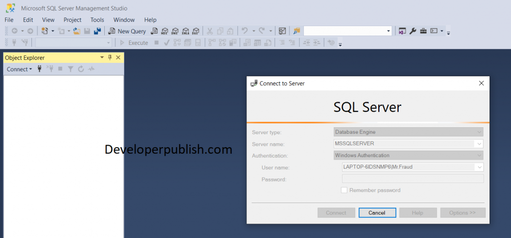 How to access the SQL Management Studio?