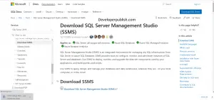 Download & Install - SQL Server Management Studio