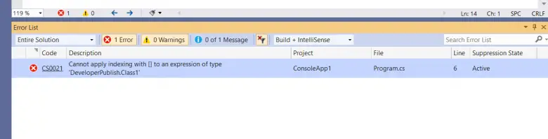 C Error Cs0021 Cannot Apply Indexing With To An Expression Of C Error Cs0021 Cannot Apply Indexing With To An Expression Of