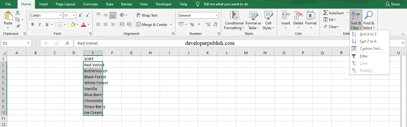 How To Sort Columns In Numbers